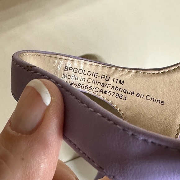 BP Nordstrom Goldie Wedge  Purple Lavender Braided Espadrille Sandals New 11 - Picture 7 of 7